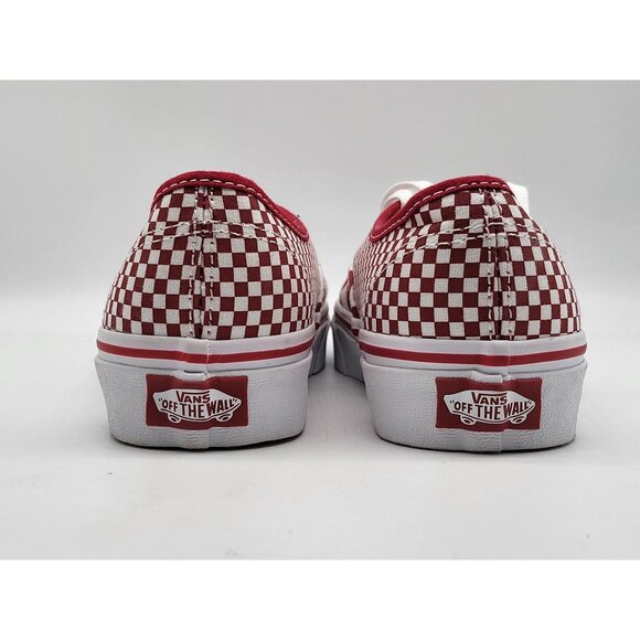 Vans Authentic Mix Checker Womens Shoes Chili Pepper True White Size 5 - Picture 4 of 7
